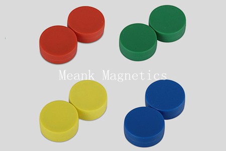 forti dischi magneti neodimio con rivestimento in plastica